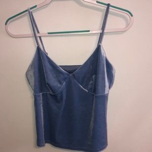 Wild Fable (Target) Velvet Blue Tank Top (SIZE SMALL)
